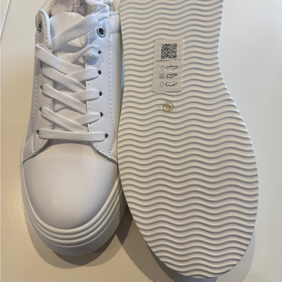 White Platform Sneakers - Picture 3 of 3